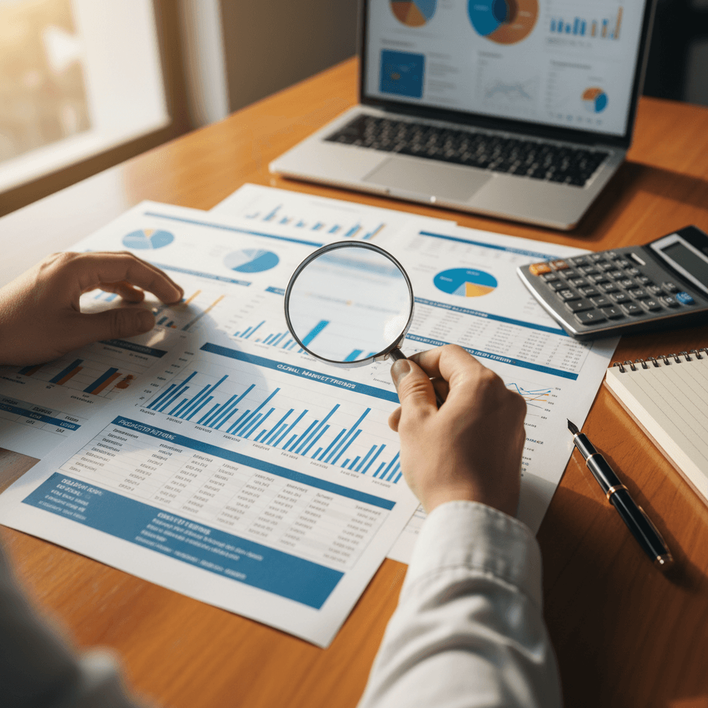Financial consultant and business owner reviewing financial plans together at a desk